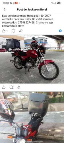 Vendo moto cg 150