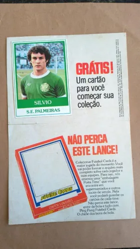 Palmeiras Encarte Promocional Futebol Cards Ping Pong 1979