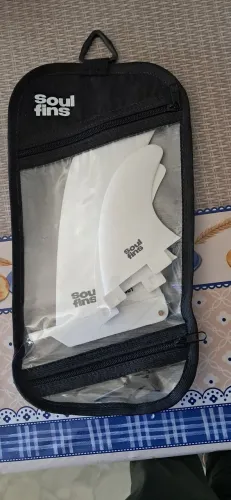 Jogo de Quilhas Surf Soul Fins + Chavinha e Bolsa *NOVO, NUNCA USADO*