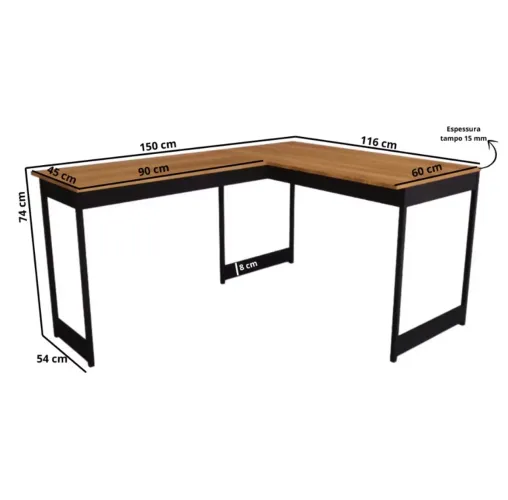 Mesa de escritório nova