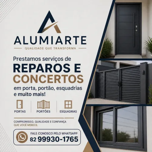 CONCERTO ESQUADRIA DE ALUMINIO E VIDRO