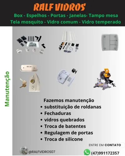 Vidros Sob Medida ? Box | Espelho | Porta de Correr/ manutenções 