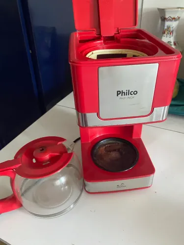 Cafeteira philco vermelha ph16 127v inox