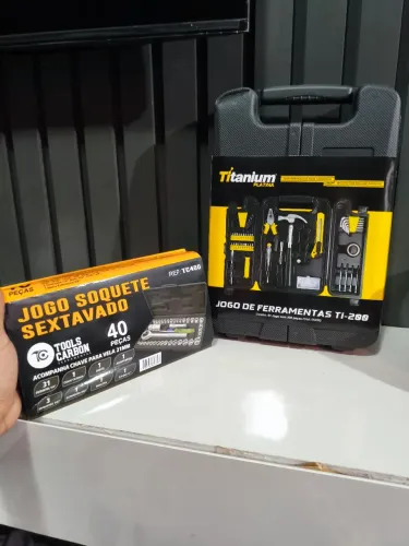 Kit com 2 maletas de ferramentas