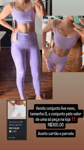 Conjunto live original novo