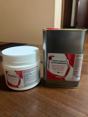 Resina Acrílica Autopolimelizavel 250g + 250ml Incolor