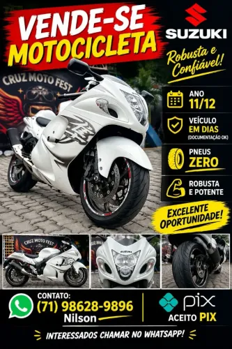 Hayabusa GSX ano 2011 modelo 2012