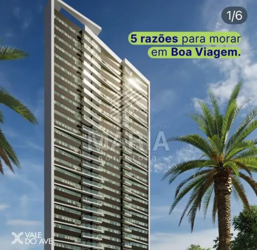 Apartamento com vista para o mar à venda em Boa Viagem, Recife/PE!