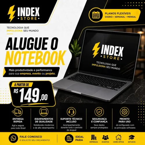 Aluguel de Notebook i5/i7 com SSD e 8GB/16GB - Mensal