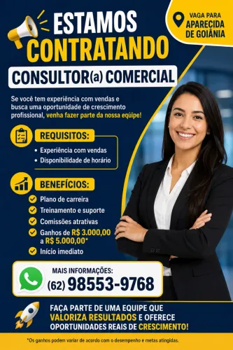 Vaga pra Aparecida de Goiânia