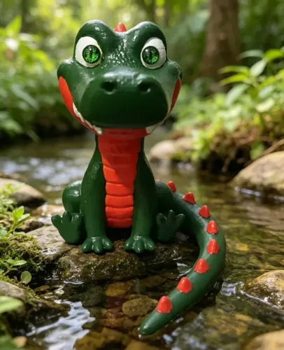 Action Figure Jacaré Verde