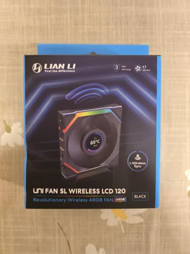Cooler Fan Lian Li UNI FAN SL Wireless LCD 120 ARGB Black