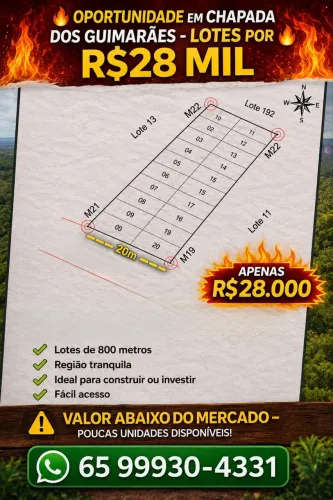 Terreno na Chapada 