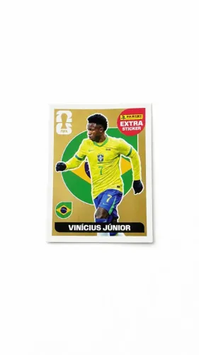 Figurinha legend Vinícius Junior de ouro 2026