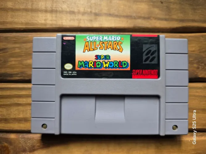Cartucho Super Mario All-Stars + World (Combo) Original - SNES