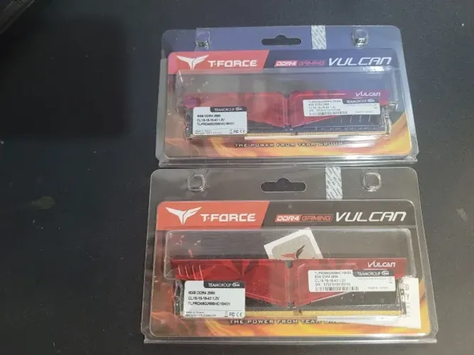 2x T-Force Vulcan 8 GB DDR4 2666 MHz