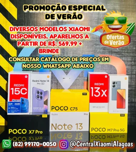 Xiaomi Poco M8 Pro 5G, Poco F7 Pro 5G e Diversos Modelos Disponíveis 