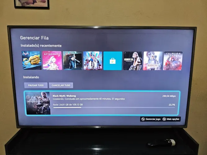 Tv 4k Lg 55" (troco com volta minha)
