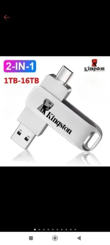 Pen Drive Usb E Tipo C Giratório Kingston 1TB