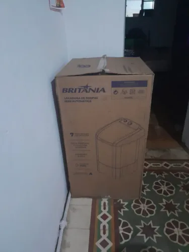 Máquina de lavar britania 20kl blz semi automático c/ nota fiscal na caixa 110 volts
