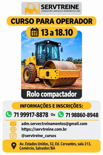 CURSO OPERADOR DE ROLO COMPACTADOR