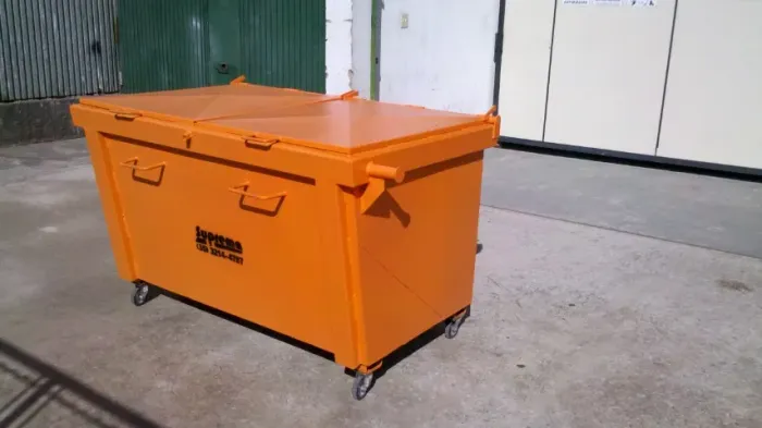 Container Metálico para lixo e resíduos industriais