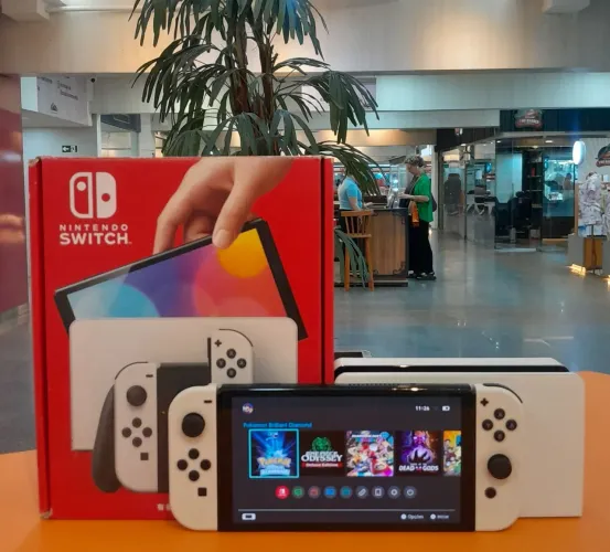 Nintendo Switch Oled Desbloqueado+ Jogos com 03 Meses de Garantia Loja