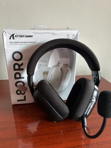 Headset Gamer sem fio Attack Shark L80 Pro - Novo