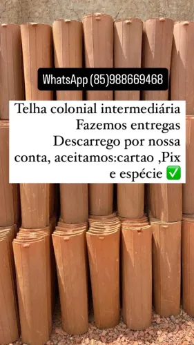 Telha colonial intermediária