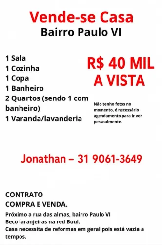 CASA EM BECO