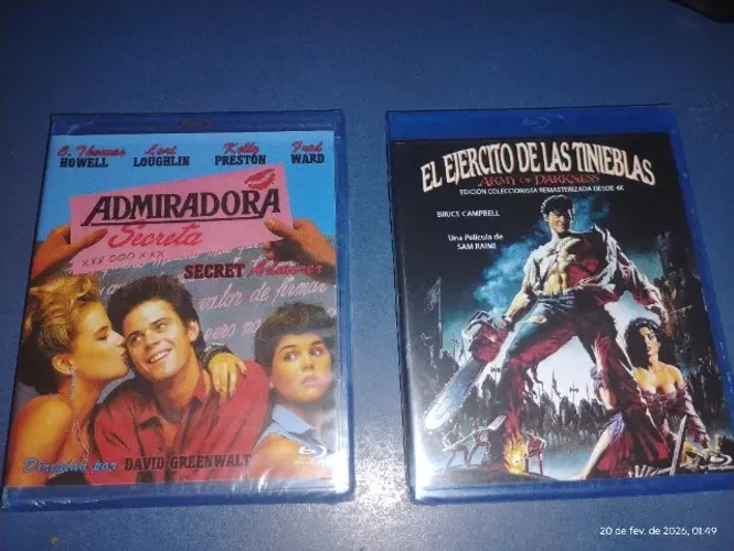Bluray Admiradora Secreta e Uma noite alucinante 3