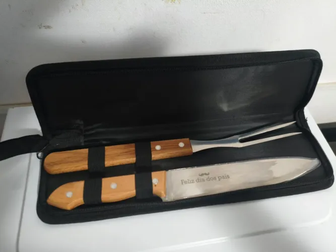 Último kit faca e garfo dia dos pais