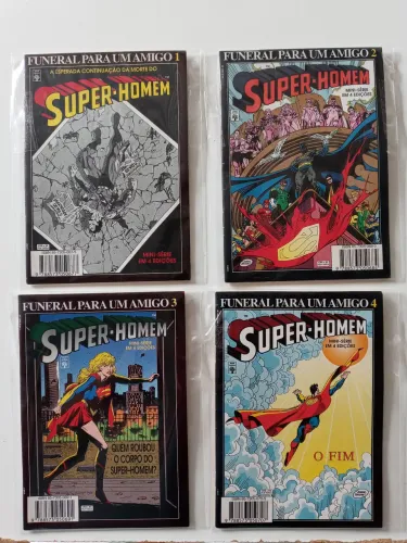 4 revistas do super homem funeral para um amigo - Veja