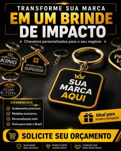 Chaveiros Personalizados para Empresas | Sua Marca Sempre com o Cliente
