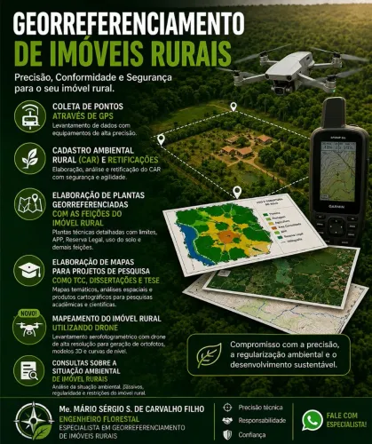 Serviços de Consultoria ambiental em Georreferenciamento