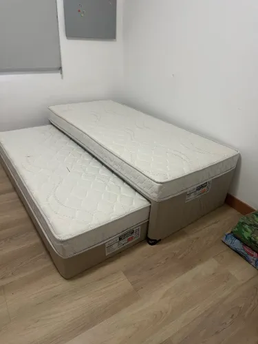 Cama dupla box solteiro