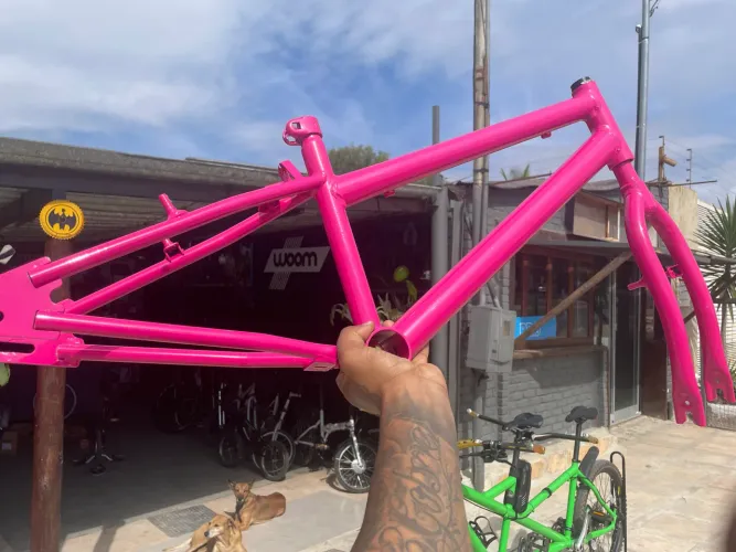 Pintura Eletrostática para Bicicleta 