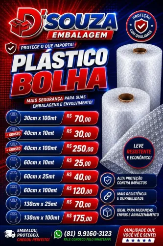 Plástico Bolha, Caixas, fita Frágil 