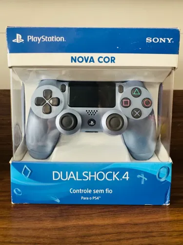 Controle Original Playstation 4 Titanium Blue