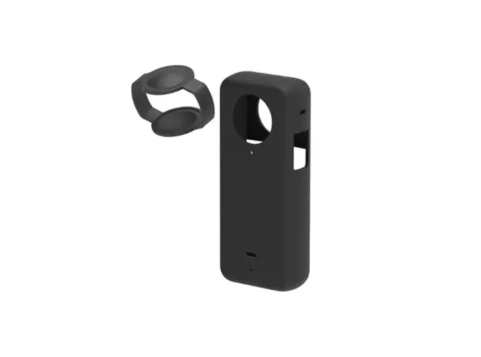 Capa e Tampa da Lente Protetora Silicone para Insta 360 X3