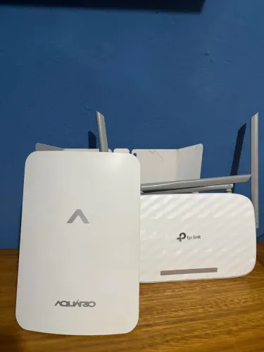 Kit Modem Amplificador Sinal 4g Externo Aquário Cpe 4000SX + roteador TP LINK