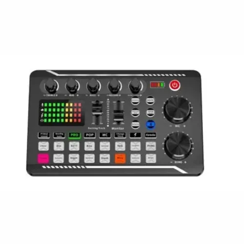 Mesa de áudio Mixer F998 Para Telefone Streaming Live Podcast