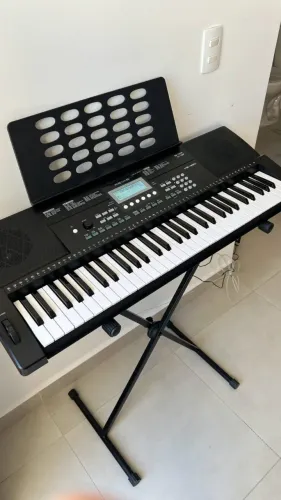 (NOVO) Teclado Revas KB-330 - 61 Teclas + Acessórios