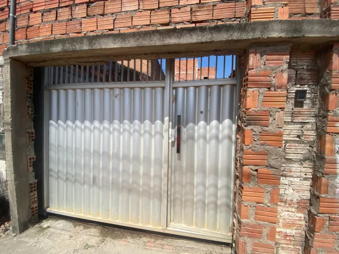 Portão de Garagem com porta social
