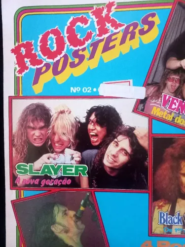 Lote 6 Posters Slayer  Thrash metal Anos 80