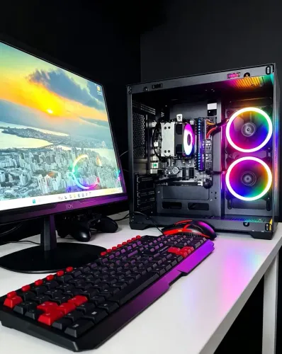 Pc Gamer i5 4 geração, placa mãe 1150, 8gb de RAM, SSD 126gb + fonte, mouse teclado monito