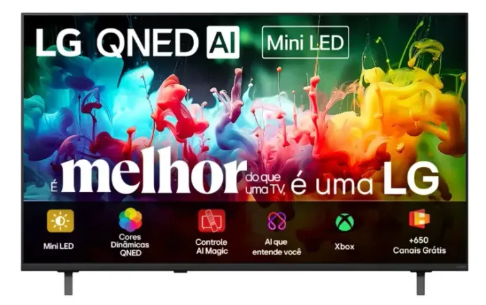 Smart TV LG QNED70 Mini LED 85'' 4K UHD 2026 webOS 26 AI HDR10 Google Gemini