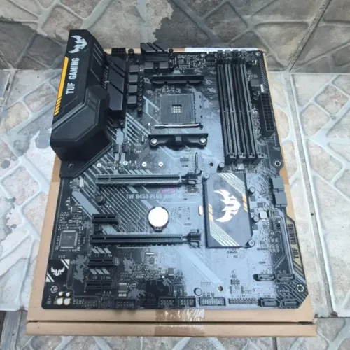 Placa-mãe AM4 ASUS TUF B450 Completa na Caixa