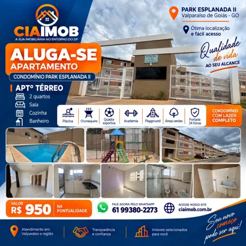 APARTAMENTO TÉRREO PARA ALUGUEL - PARK ESPLANADA II