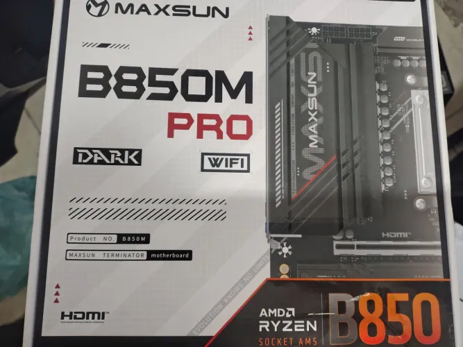 Kit Ryzen AM5 B850M PRO DaRK wi fi 6.0 ,processador Ryzen 8500G e 16Gb ddr5 5600